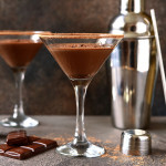 Weihnachtscocktail mit Schokolade